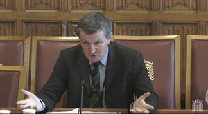 Matt Appleby speaking at the Lords enquiry